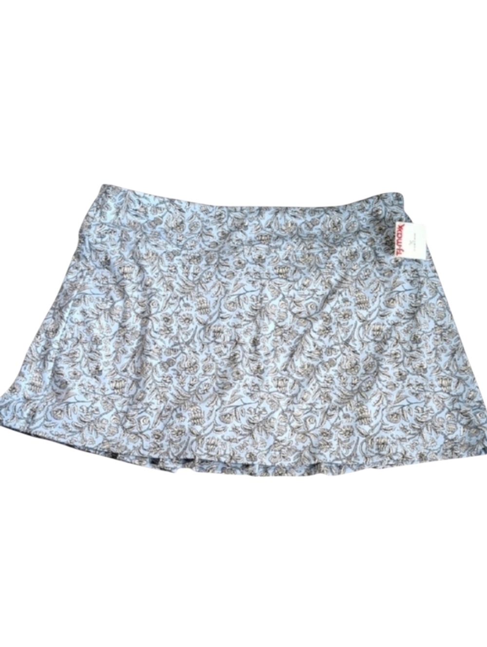 Laura Ashley Black & Blue Floral Tennis Skirt Skort Size Large